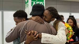 Family reunited in UK