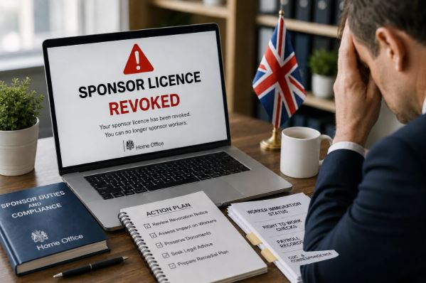 Employer lost sponsor licence UK